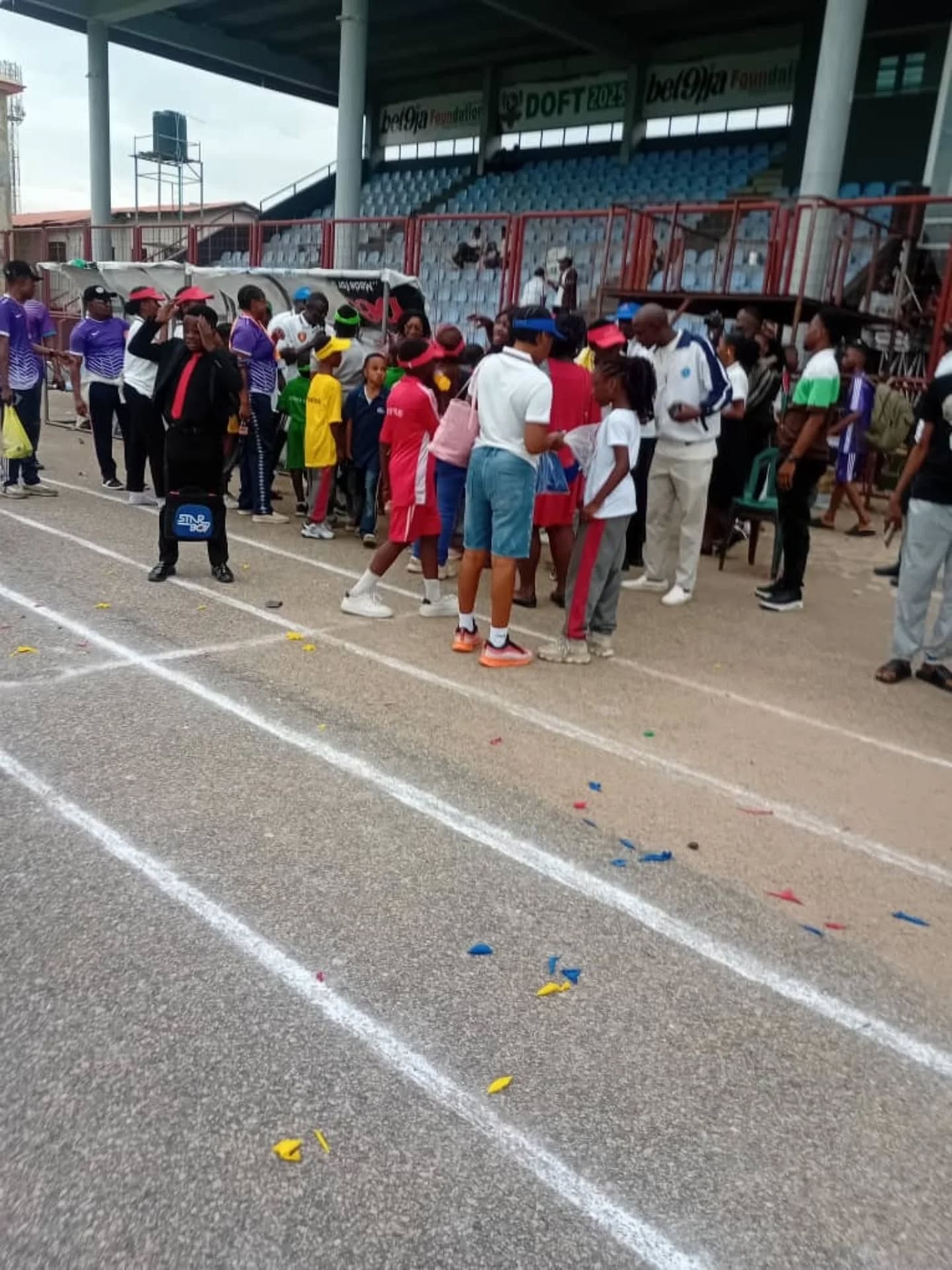 Sports day at the stadium