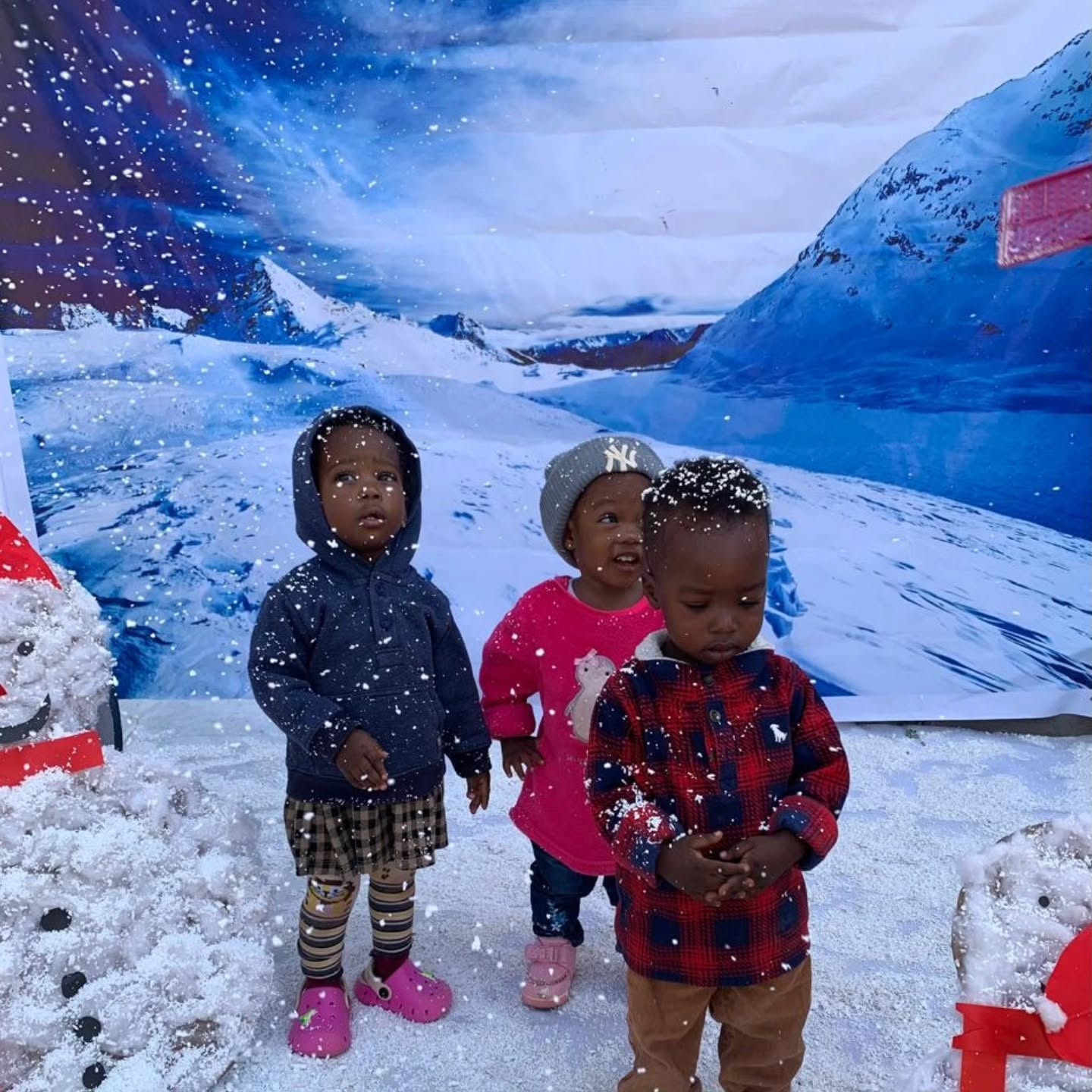 Friends in the snow